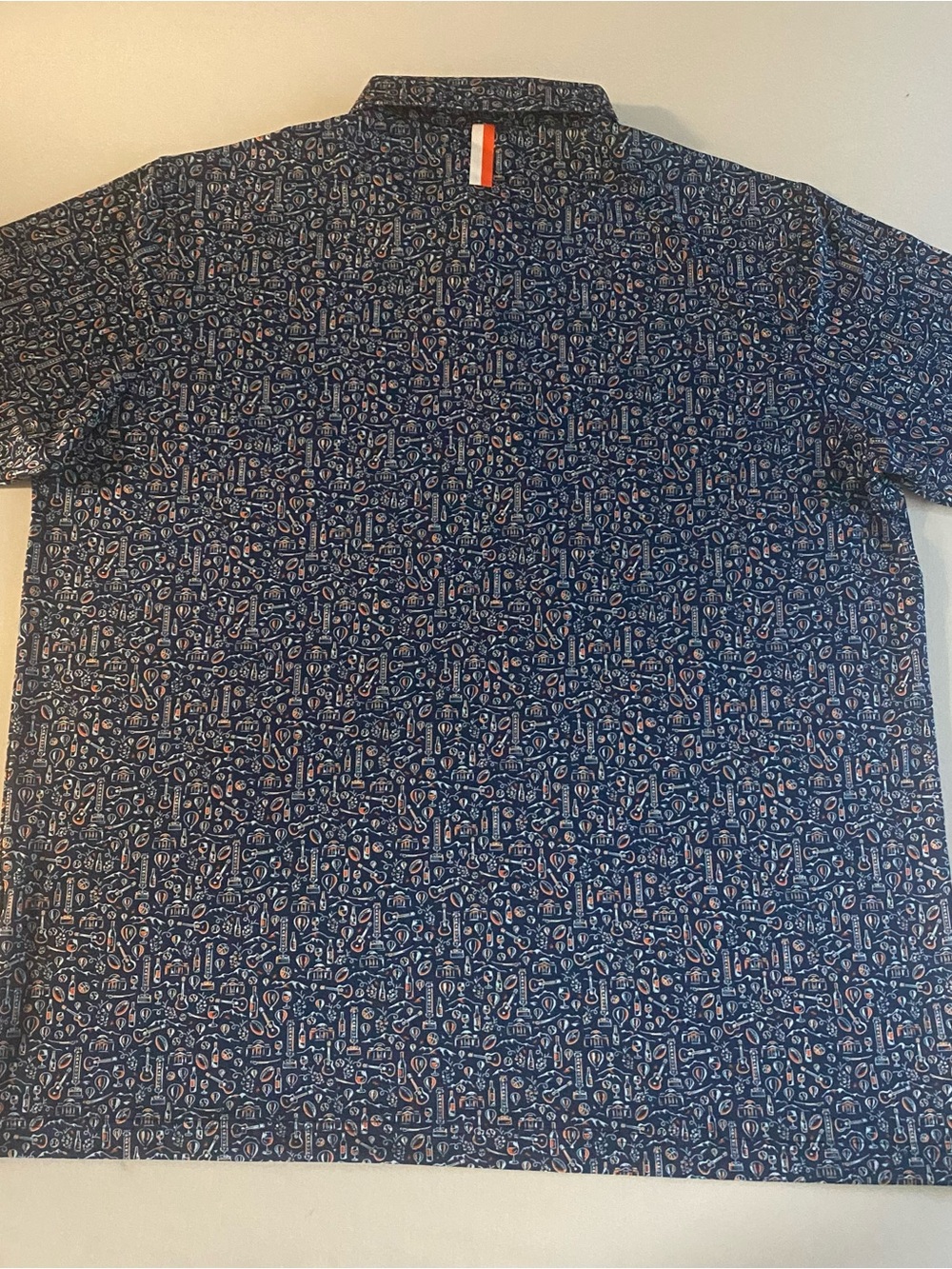 Rhoback The C’Ville Golf Polo Men 3XL Charlottesville Wine Football Guitar - Picture 6 of 9